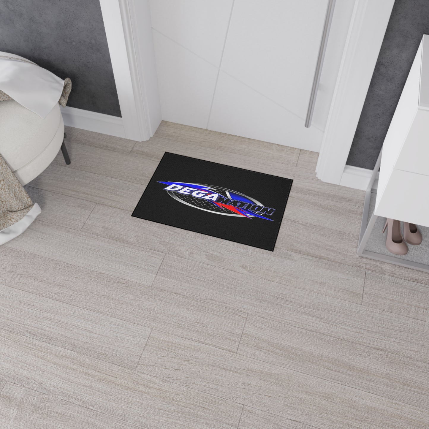 Custom Heavy Duty Floor Mat with Deganation Logo - Durable & Stylish for Auto Enthusiasts