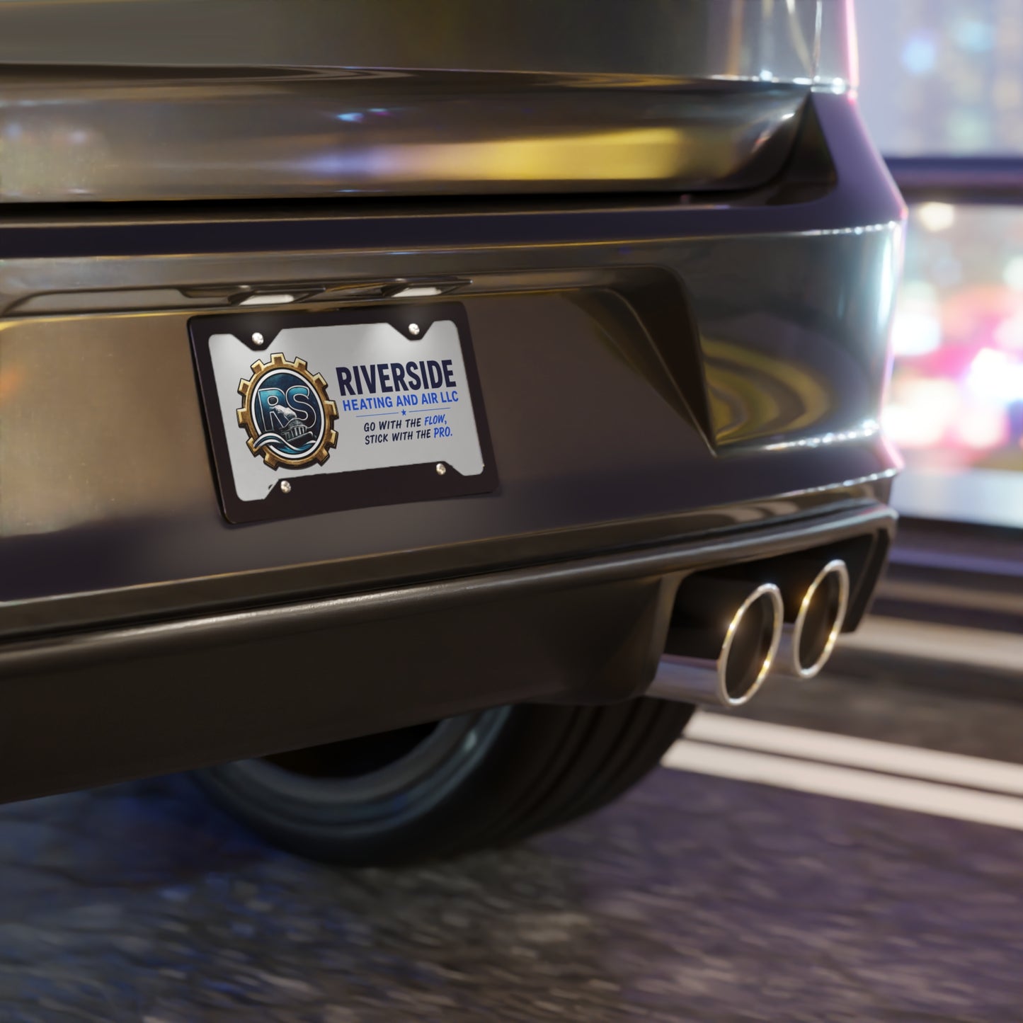 Riverside Heating & Air Car Tag