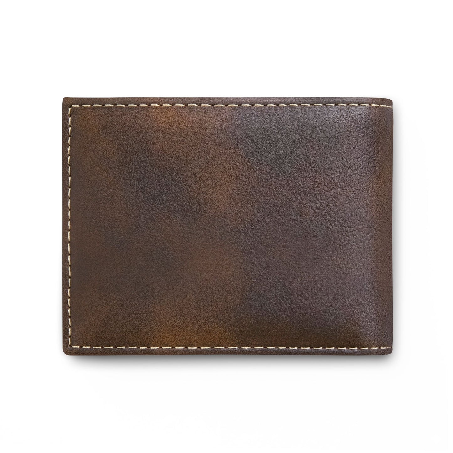 Grey Bi-Fold Wallet — Embossed 'Thirty7' Vintage Logo