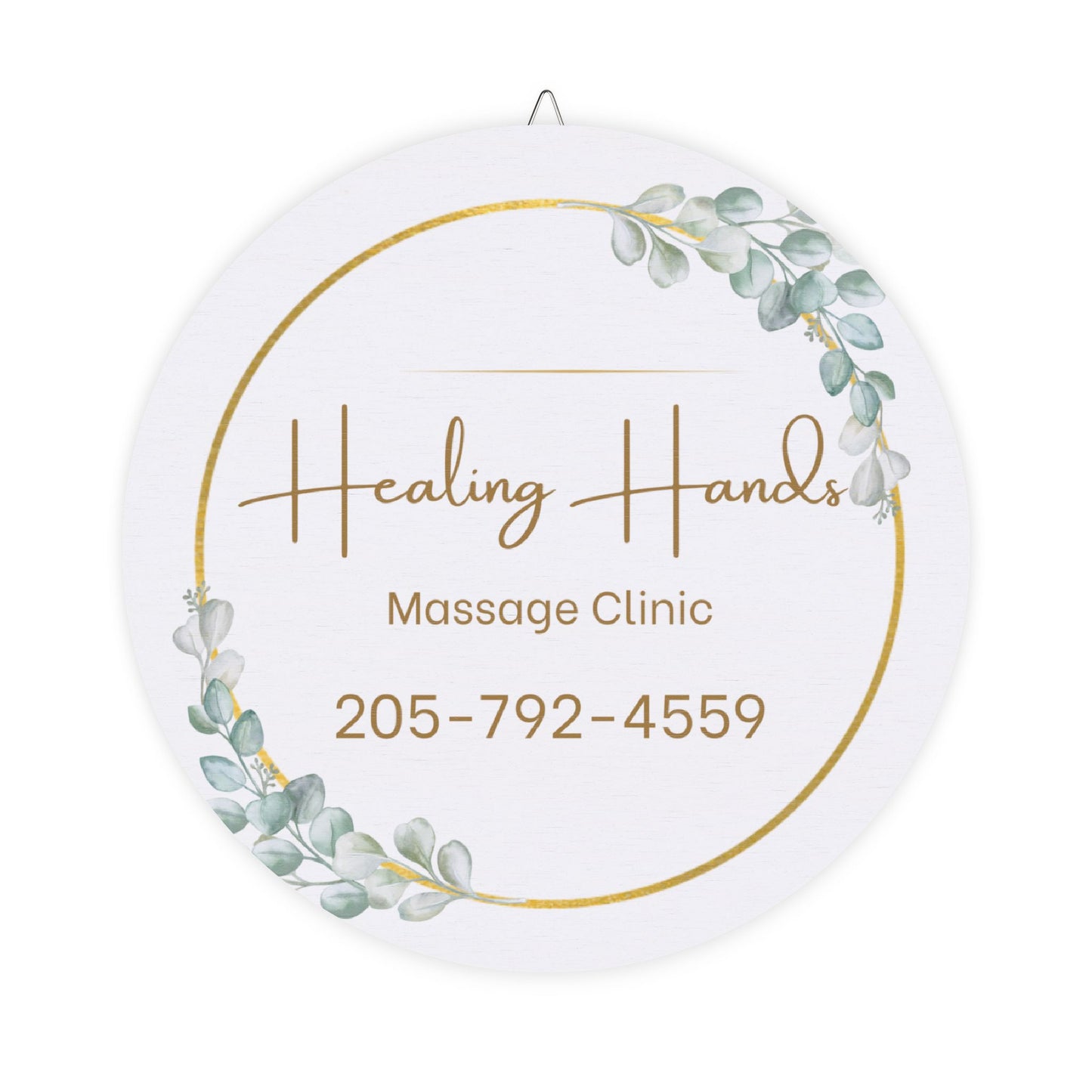 Personalized Healing Hands Wood Sign