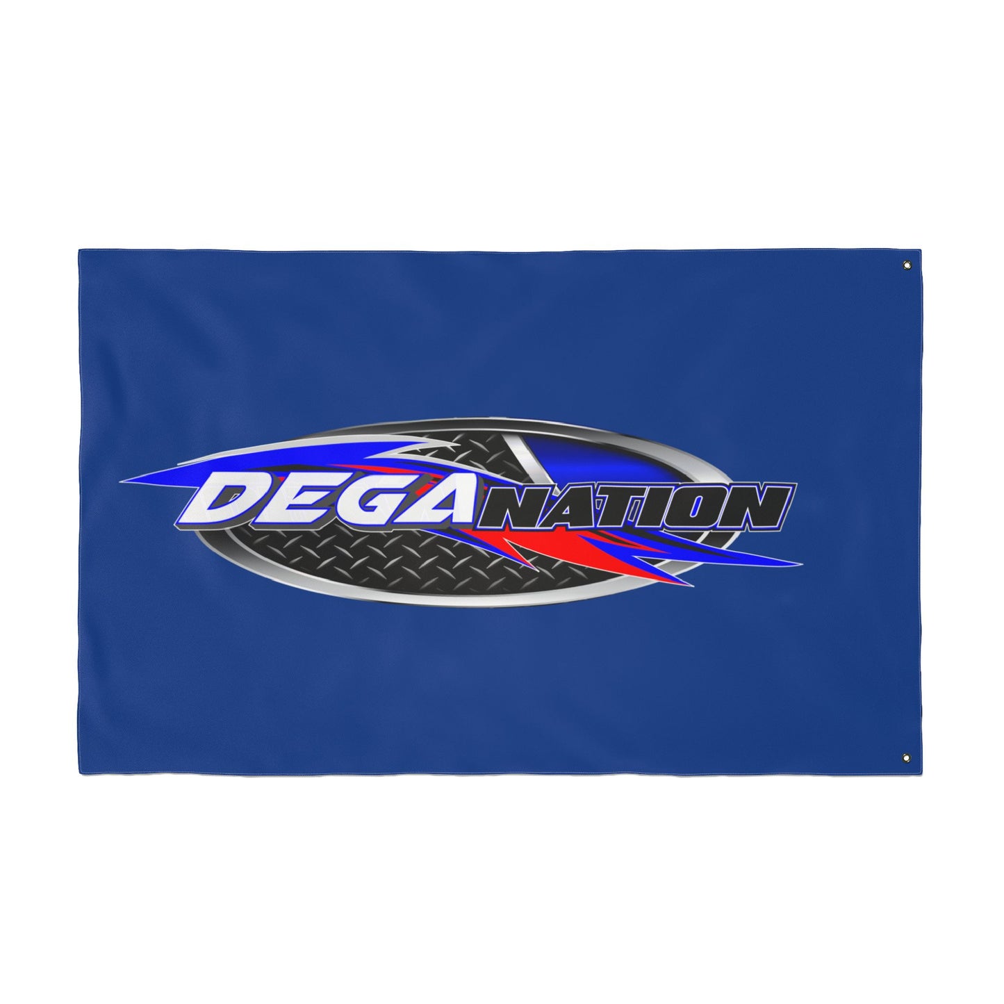 DEGA Nation Racing Flag — Double-Sided Outdoor Banner