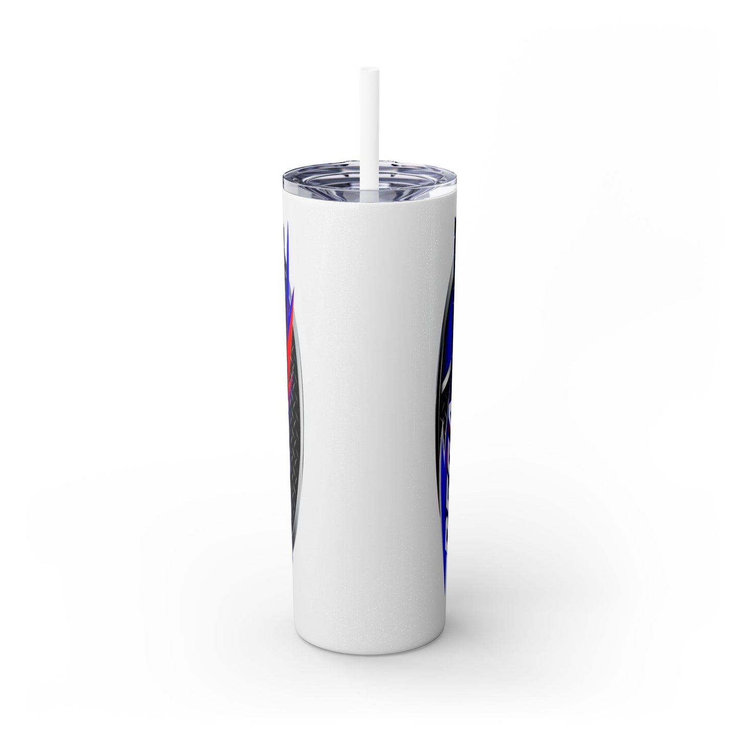 Degamination 20oz Skinny Tumbler with Straw - Perfect for Racing Enthusiasts