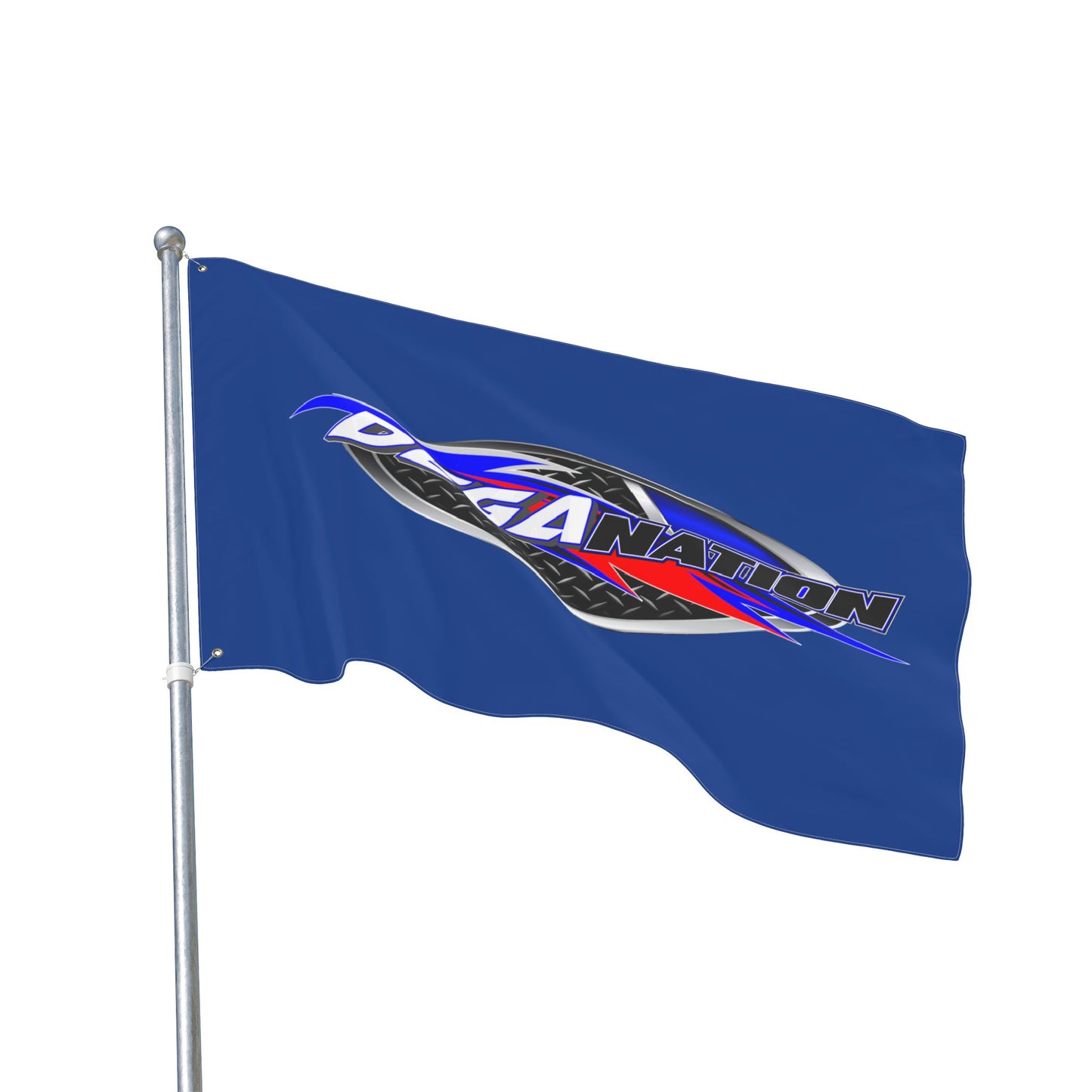 DEGA Nation Racing Flag — Double-Sided Outdoor Banner