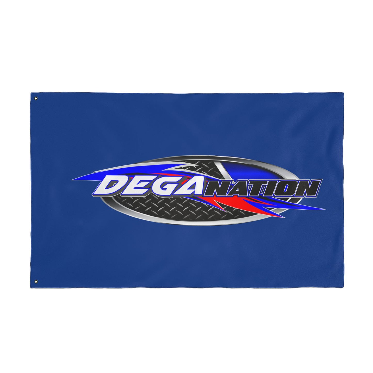 DEGA Nation Racing Flag — Double-Sided Outdoor Banner