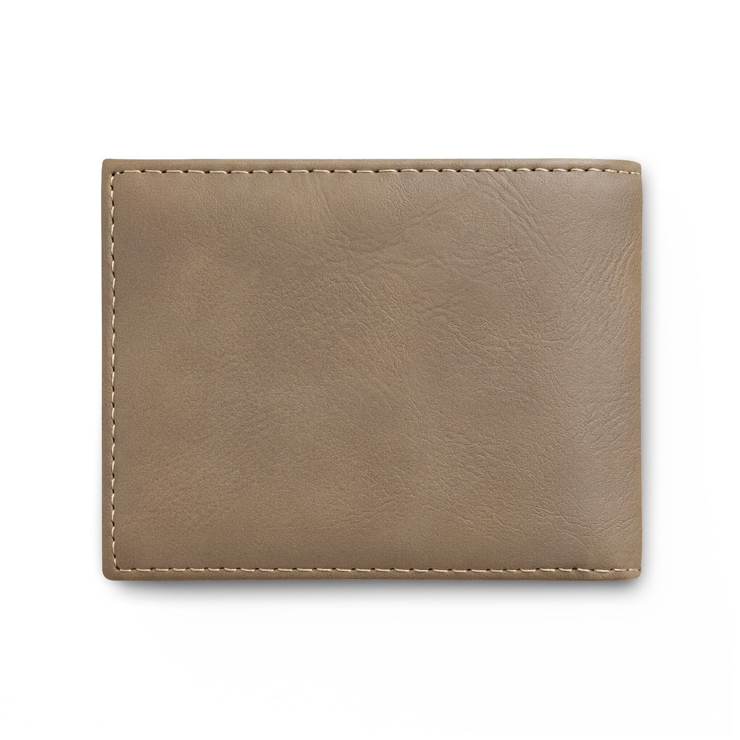 Grey Bi-Fold Wallet — Embossed 'Thirty7' Vintage Logo