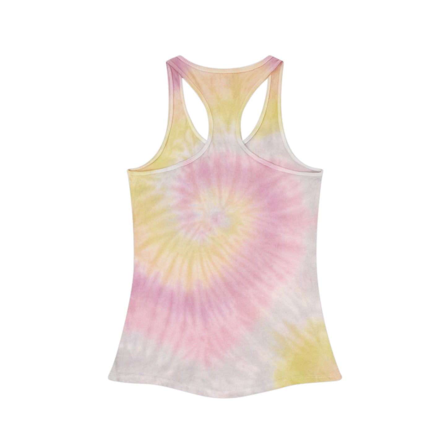 Aqua Tie Dye Racerback Tank Top, Summer Activewear, Beachwear, Festival Fashion, Casual Sports Top