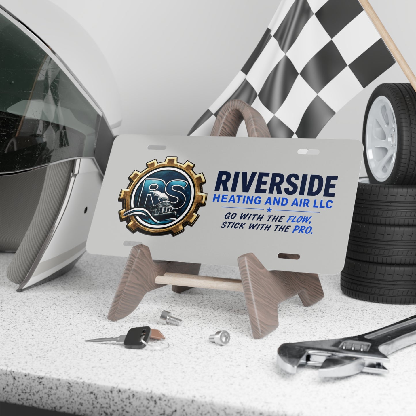 Riverside Heating & Air Car Tag