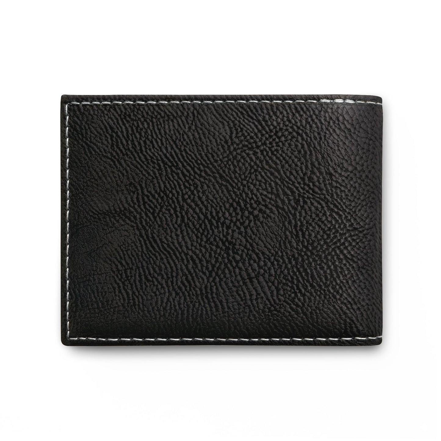 Grey Bi-Fold Wallet — Embossed 'Thirty7' Vintage Logo