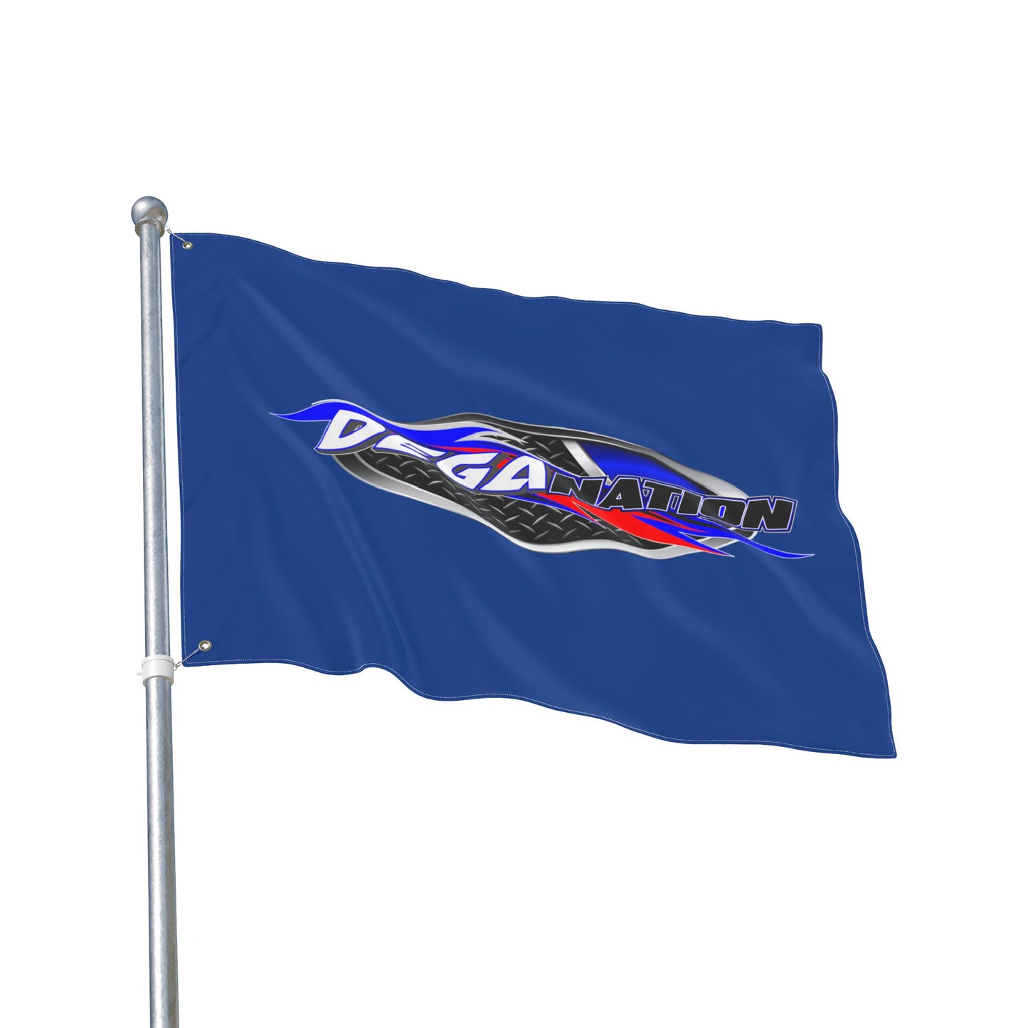 DEGA Nation Racing Flag — Double-Sided Outdoor Banner
