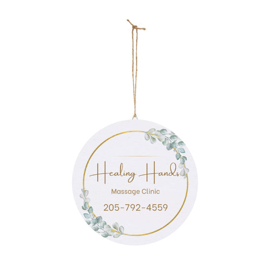 Personalized Healing Hands Wood Sign