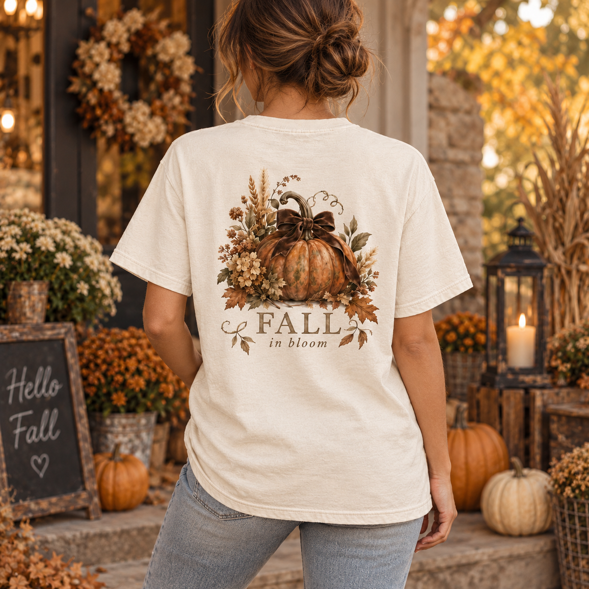 Fall in Bloom Boutique Fall Tee – Ivory