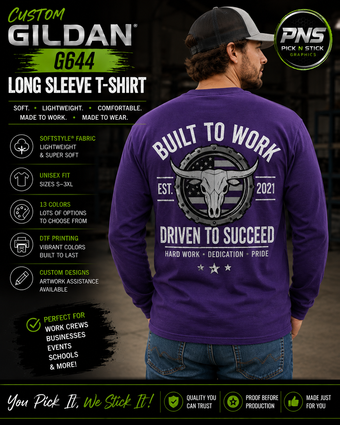Custom Gildan Softstyle® Long Sleeve T-Shirt – G644